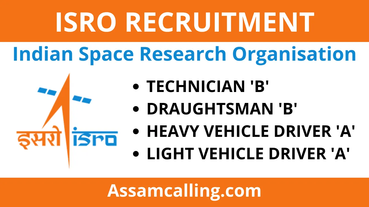 ISRO Recruitment for Technician 'B' and Others Vacancy
